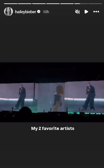 Hailey Bieber gushes over Justin Biebers surprise SZA concert performance